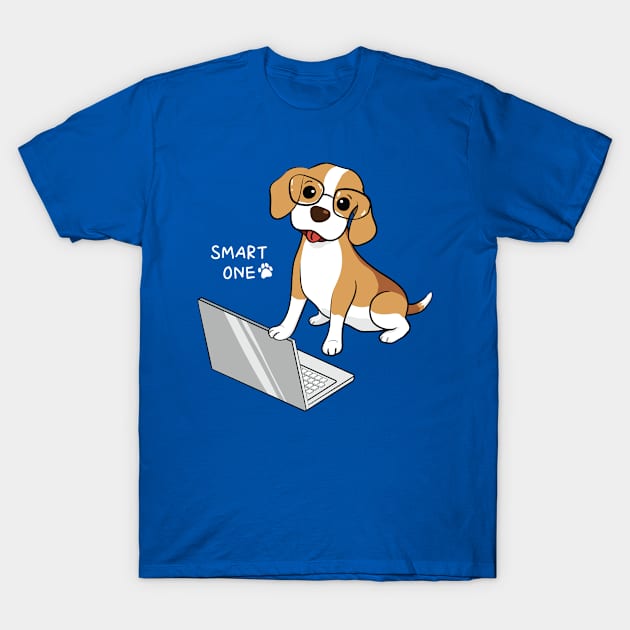 Smart Dog T-Shirt by Anicue